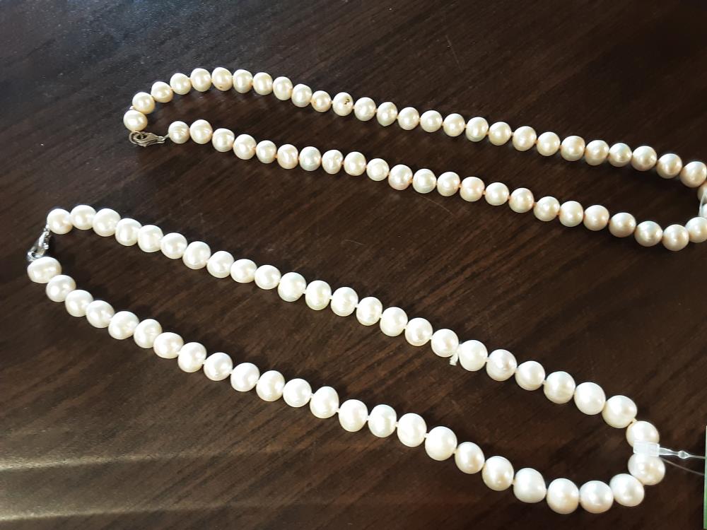 COLLIER PERLES DE CULTURE BLANCHES