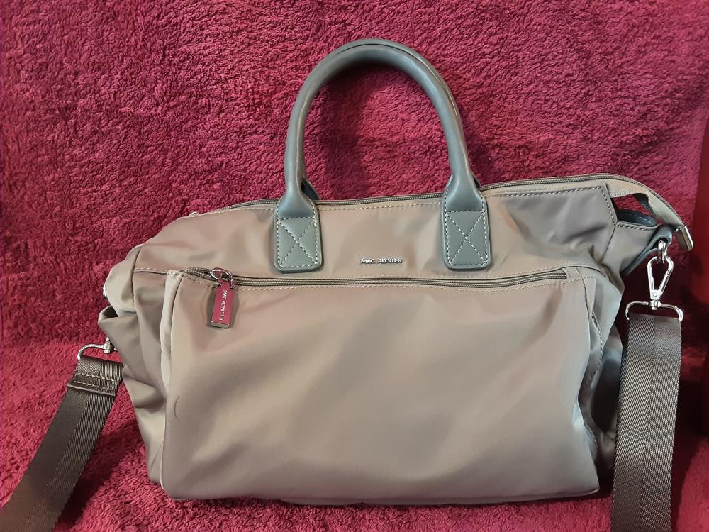 SAC A MAIN TISSU GRIS MAC ALYSTER