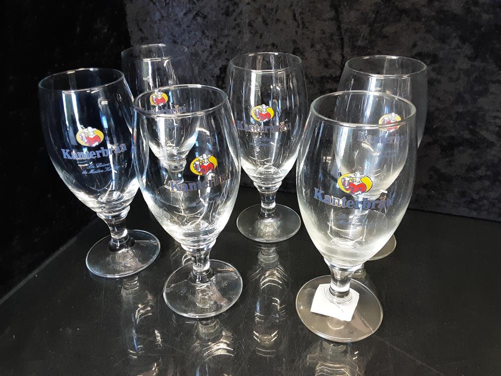 LOT DE 6 VERRES A BIERE 