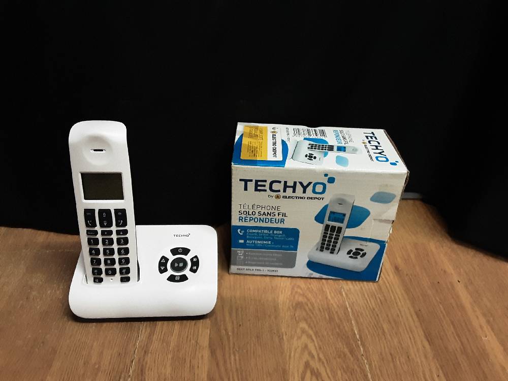 TELEPHONE FIXE SANS FIL TECHYO COMPATIBLE BOX