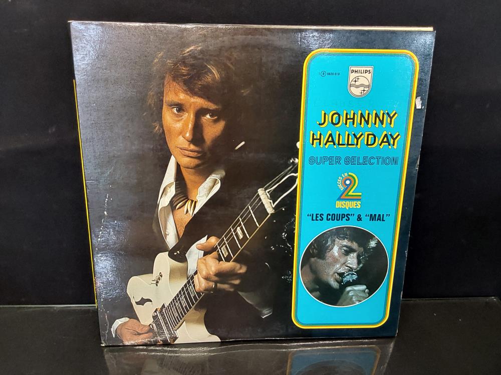 DISQUE JOHNNY HALLYDAY "LES COUPS & MAL"