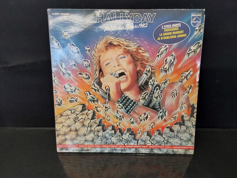 DISQUE JOHNNY HALLYDAY PALAIS DES SPORTS 1982