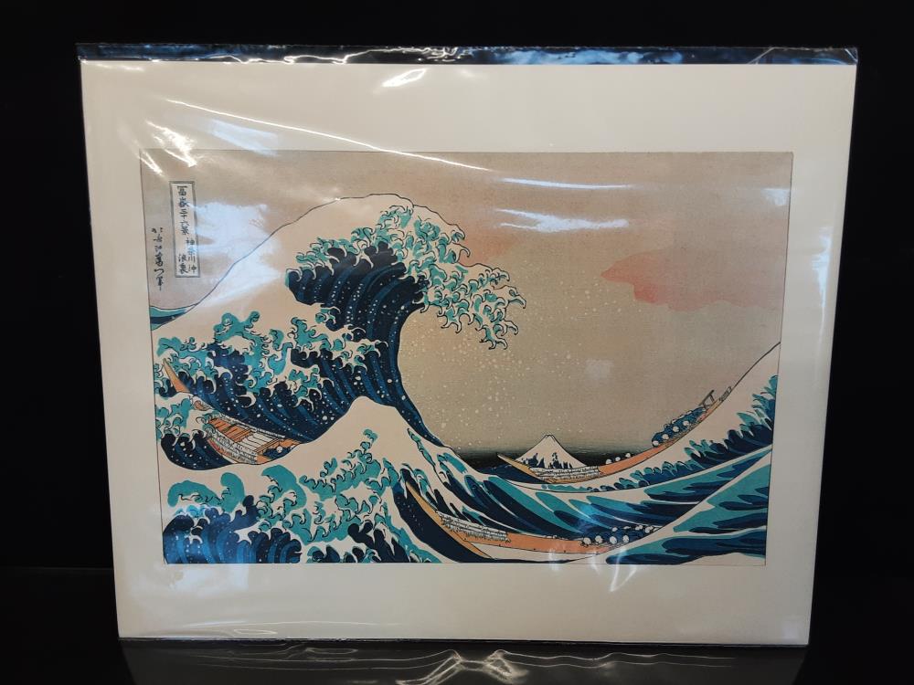 AFFICHE VAGUE HOKUSAI (40X50)