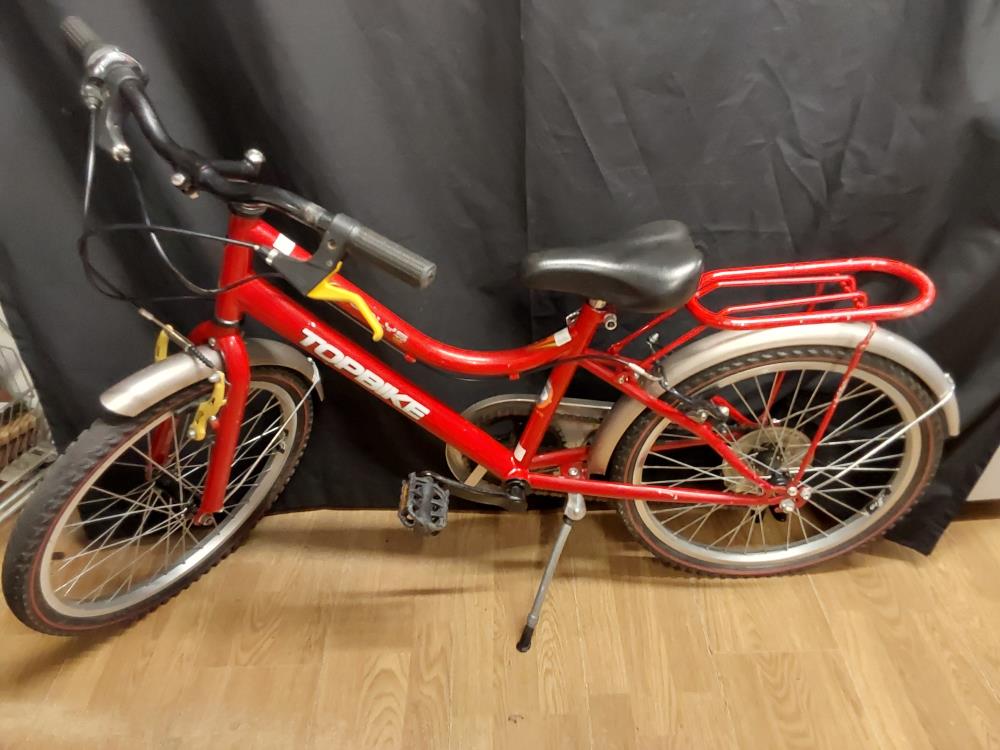 VELO FILLE TOPBIKE ROUGE 20 P