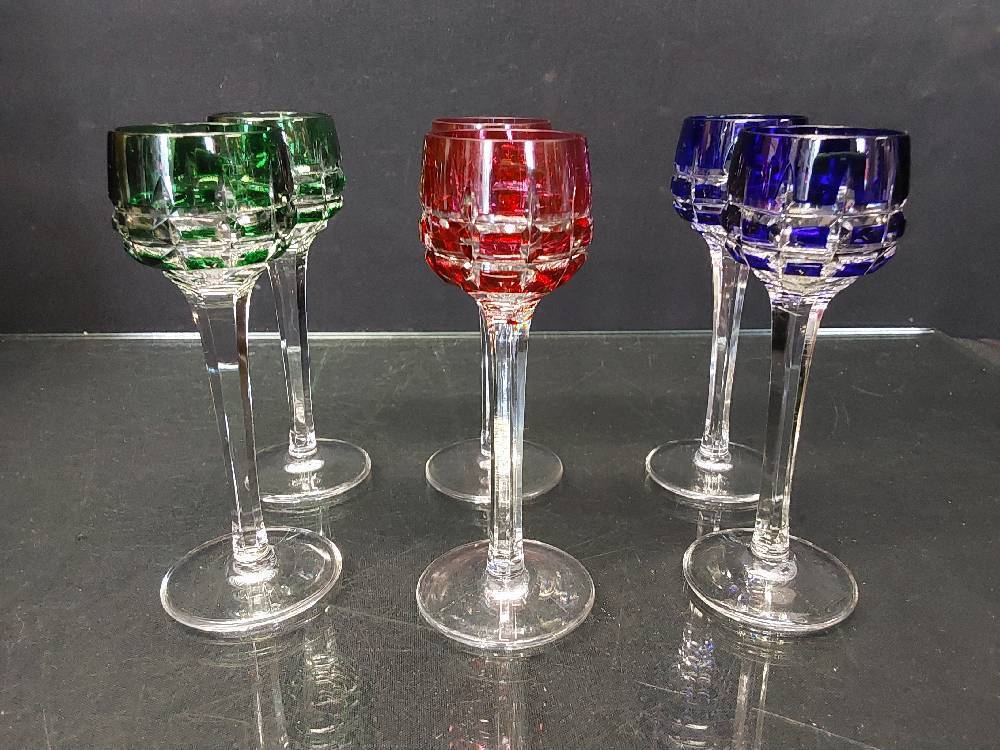 VERRE A SCHNAPS COULEUR CRISTAL DE ST LOUIS 