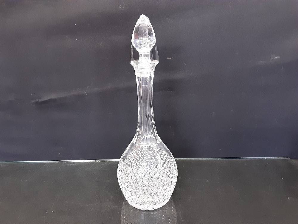 CARAFE + BOUCHON CRITSAL GM H. 38CM