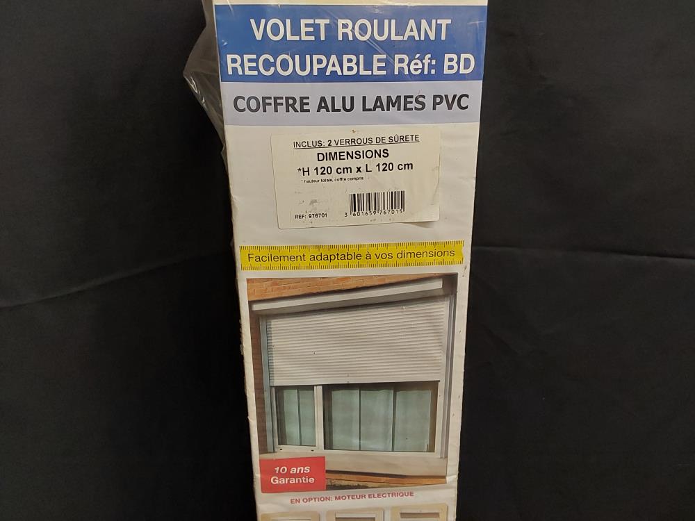 VOLET ROULANT COFFRE ALU LAME PVC 120/120