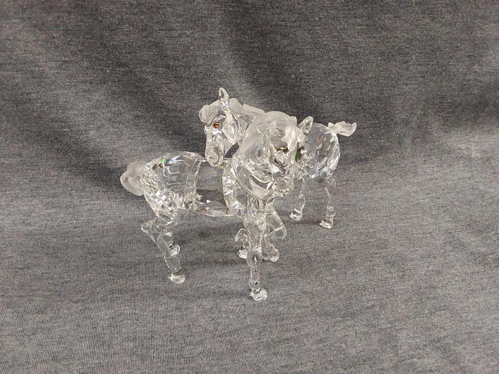 DUO DE CHEVAUX H.9CM CRISTAL DE SWAROVSKI