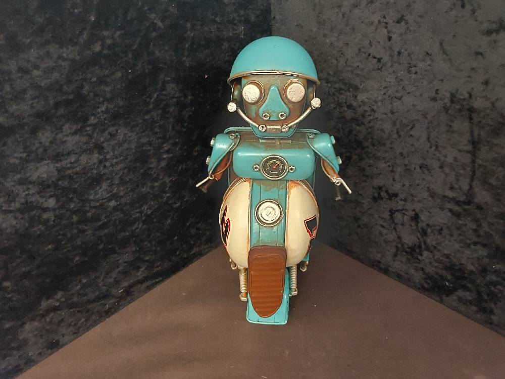 ROBOT METAL CYAN MM ( BL-355)