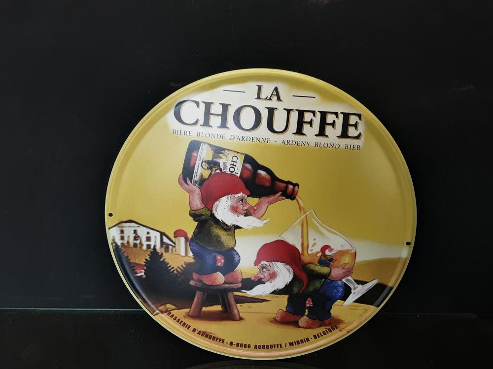 PLAQUE METAL CHOUFFE RONDE 33X33 8PL160683030R2222