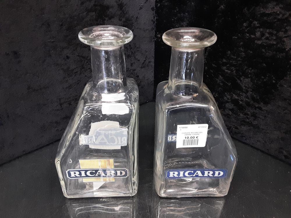 CARAFE RICARD EN VERRE CARRE