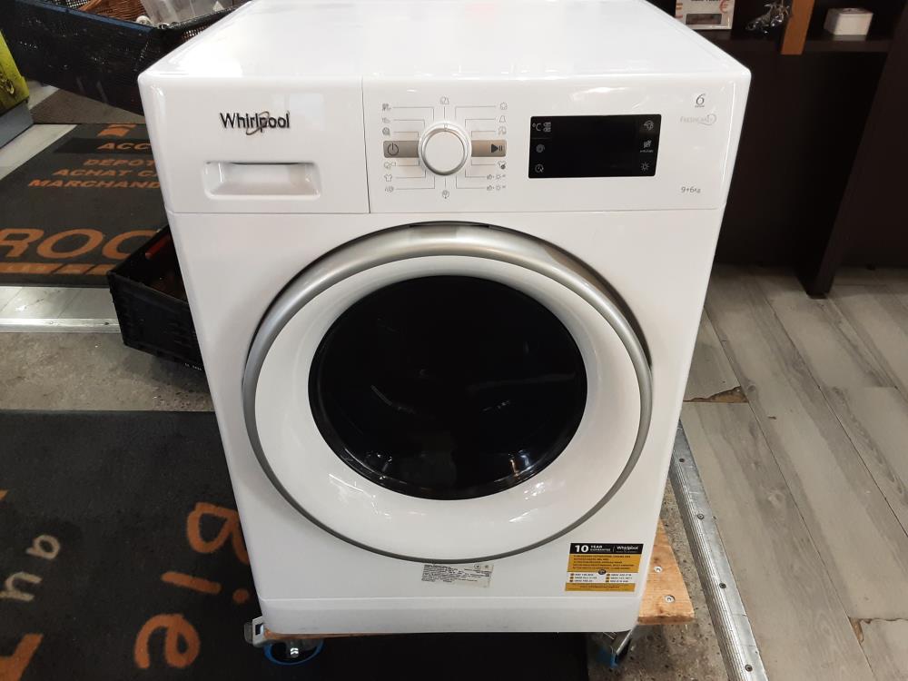 MACHINE A LAVER SECHANTE WHIRLPOOL 9KG LAVAGE - 6KG SECHAGE - 1400TR/MIN