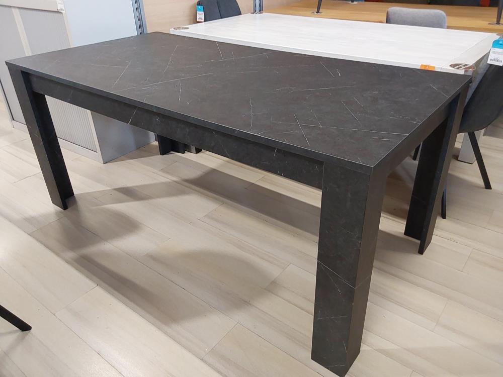 TABLE BOIS IMITATION MARBRE 