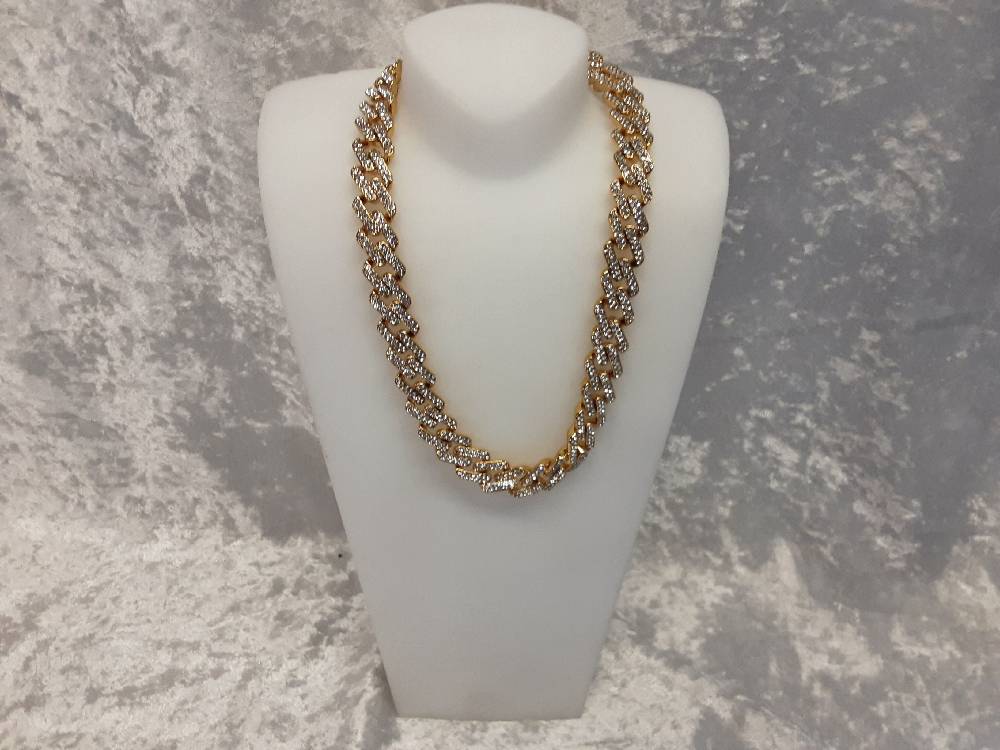 COLLIER FEMME FANTAISIE DORÉ AVEC STRASS