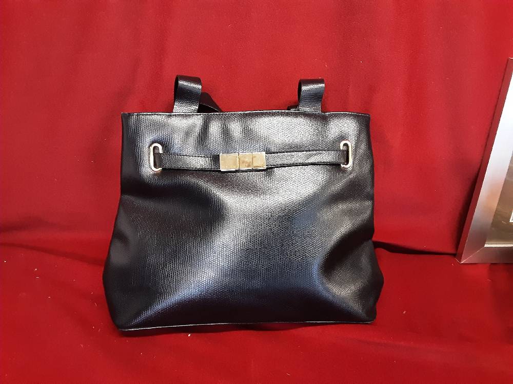 SAC A MAIN CUIR NOIR SOUPLE 