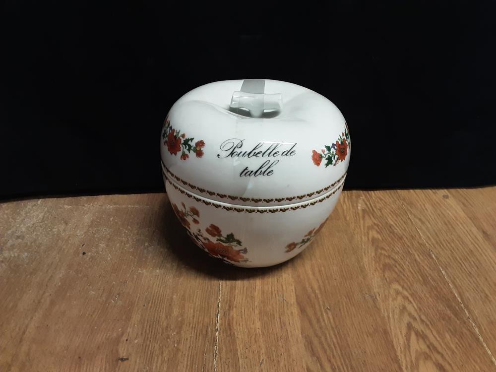 POUBELLE DE TABLE POMME 