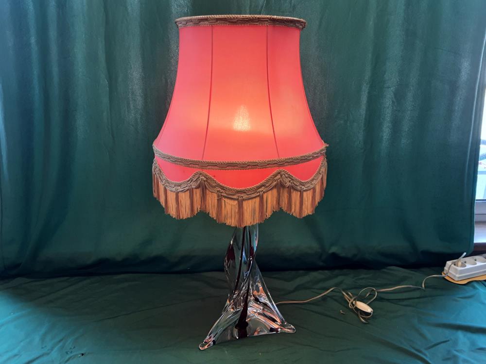 LAMPE PIED CRISTAL ST-LOUIS