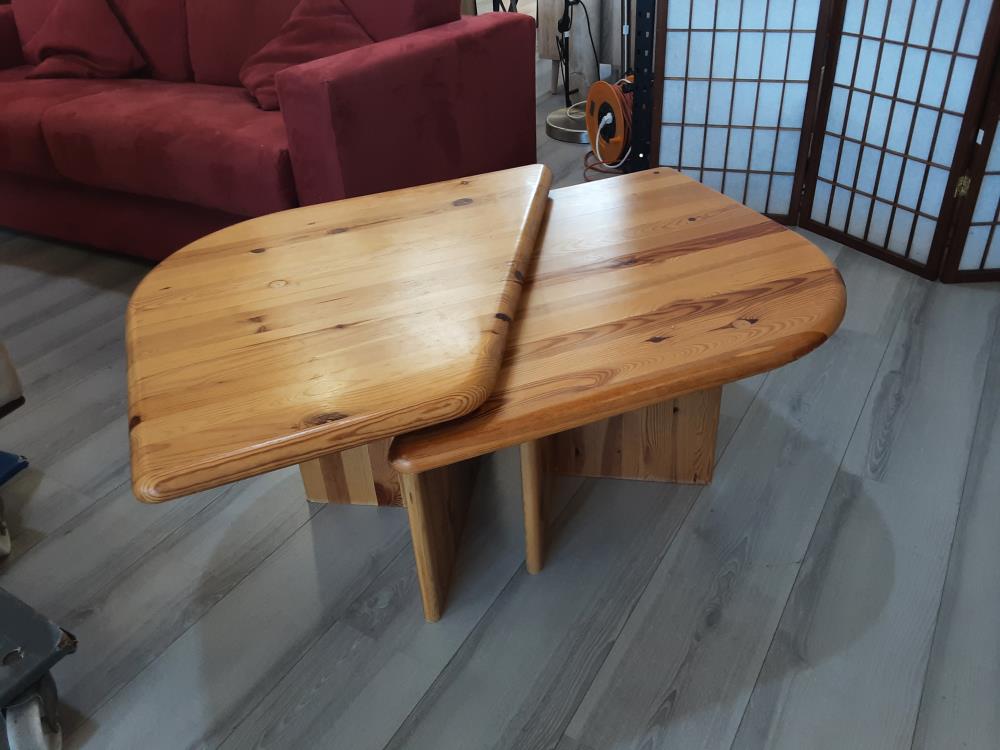 LOT 2 TABLES BASSES EN PIN