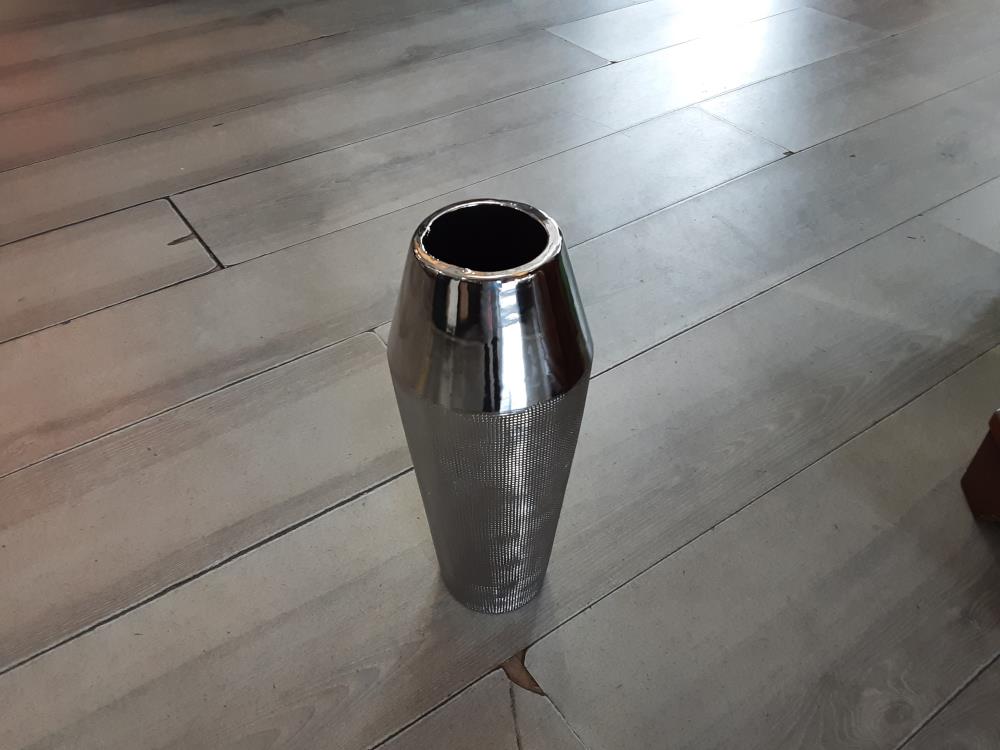 VASE COLORIS CHROMÉ H.31CM 