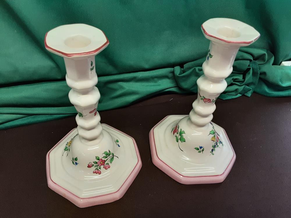 BOUGEOIR EN PORCELAINE LUNÉVILLE