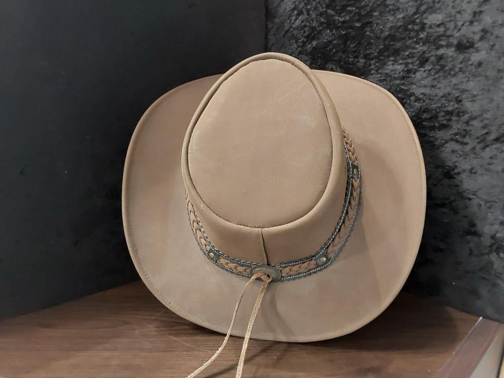 CHAPEAU COWBOY EN CUIR (AUSTRALIEN)