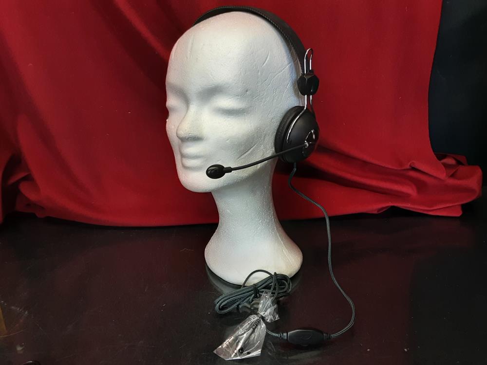 CASQUE AUDIO FILAIRE AVEC MICRO NOIR