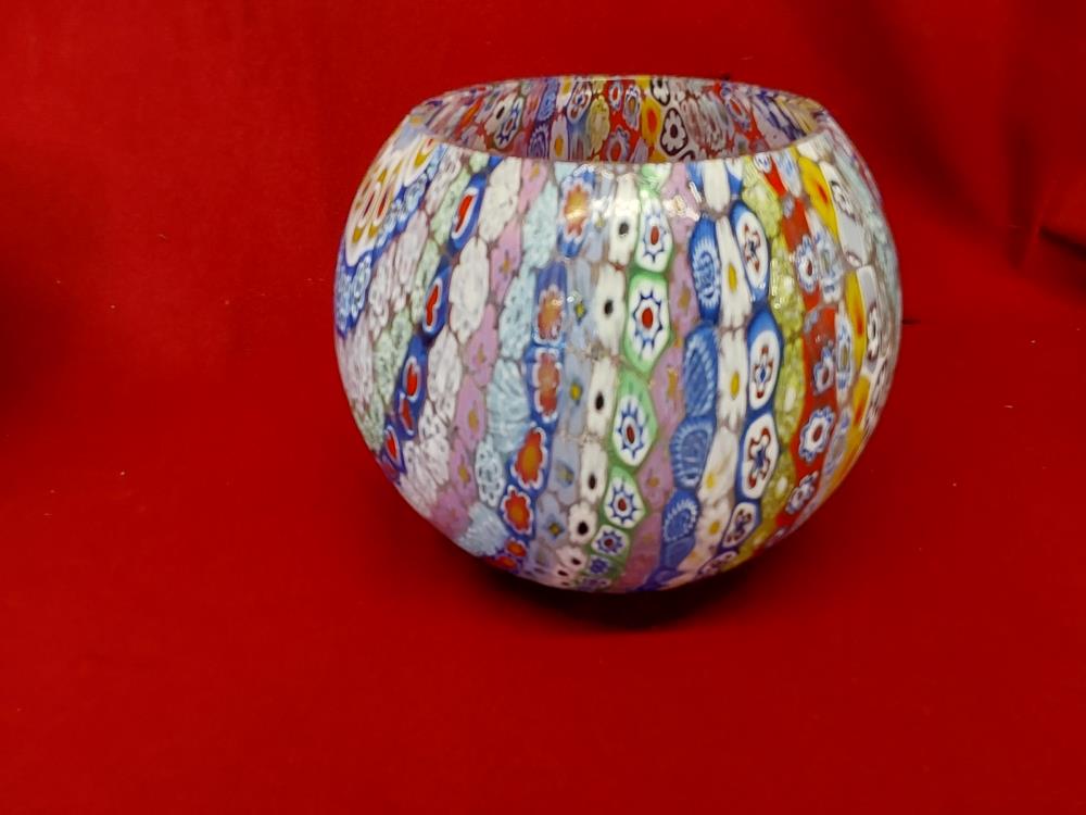 VASE PATE DE VERRE MULTICOLOR MURANO
