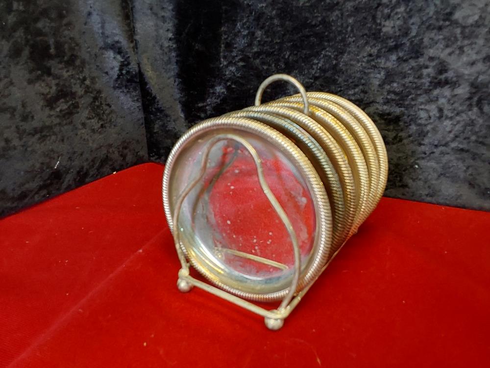 LOT DE 6 SOUS VERRES M.A
