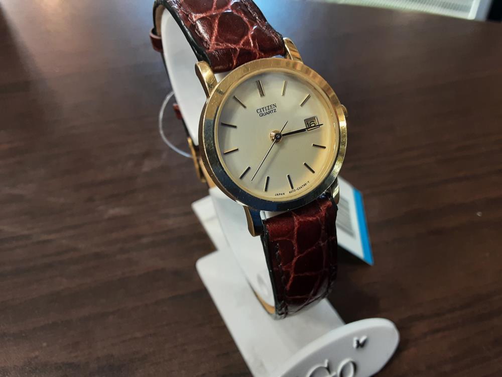 MONTRE CITIZEN DE FEMME BRACELET CUIR BORDEAUX