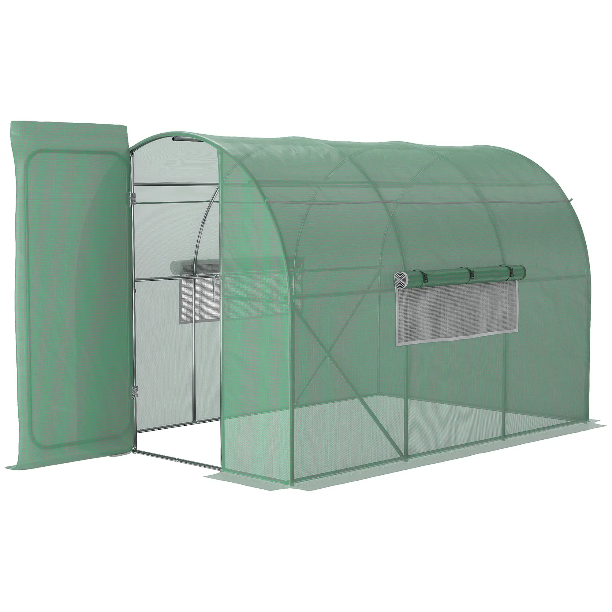 SERRE DE JARDIN TUNNEL 2X3X2M VERT (845-142V00GN) 2ÈME CHOIX