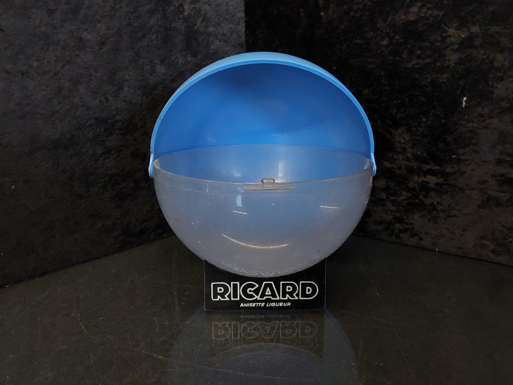 RECIPIENT A GLACONS RICARD ROND AVEC COUVERCLE 