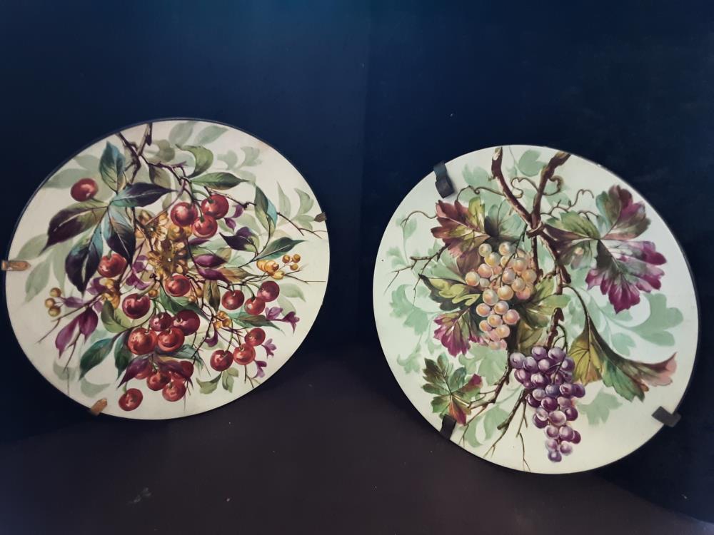 ASSIETTE GM PORCELAINE DECOR FRUIT