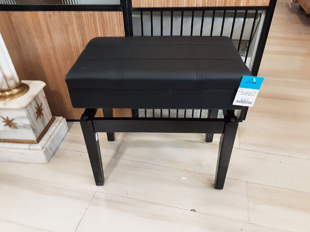 BANQUETTE POUR PIANO RÉGL. EN HAUTEUR NOIR (F12-010V00BK) 2ÈME CHOIX