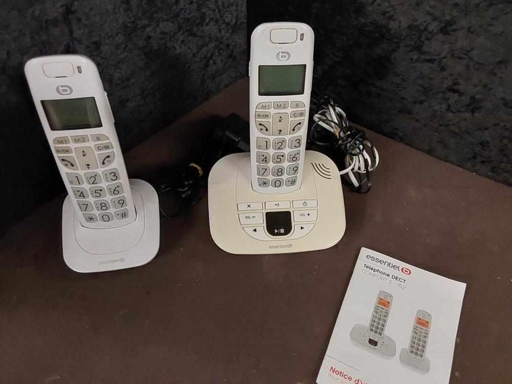 LOT DE TÉLÉPHONE + COMBINÉ SANS FILS ESSENTIEL