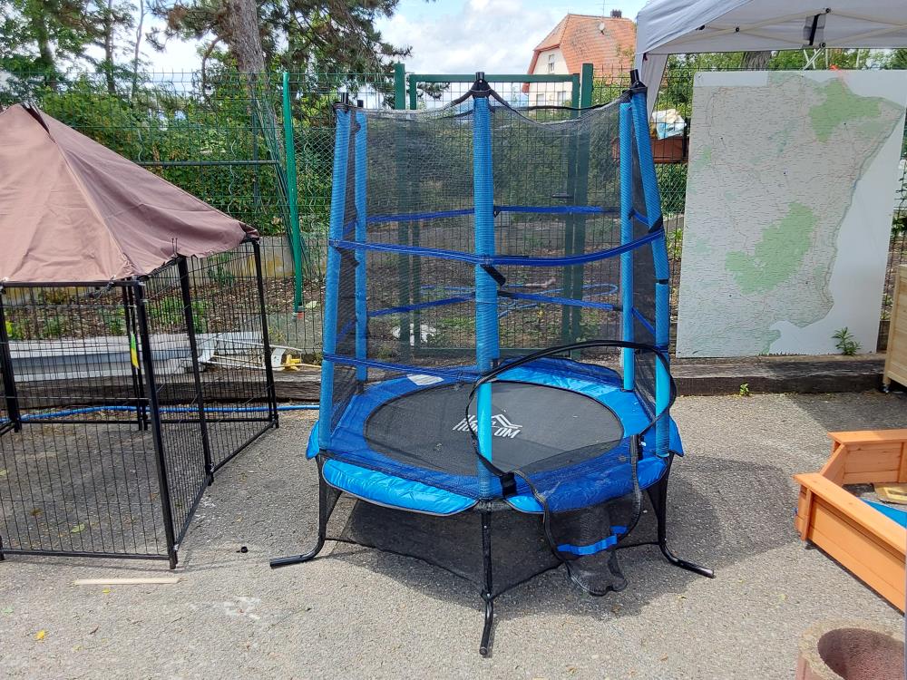 TRAMPOLINE POUR ENFANT BLEU (342-009V01BU) 2ÈME CHOIX