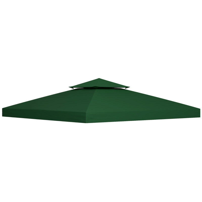 TOILE DE RECHANGE TONNELLE 3X3M VERT FONCÉ (01-0083) 2ÈME CHOIX