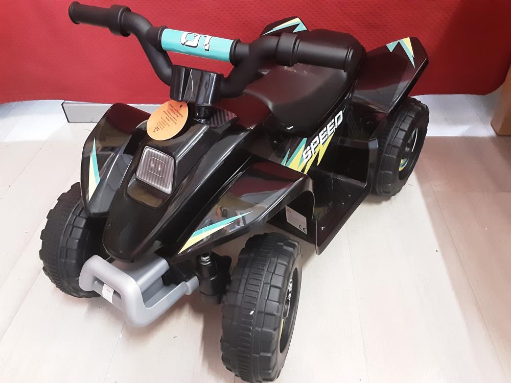 QUAD ÉLECTRIQUE ENFANT NOIR (370-166V90BK) 2ÈME CHOIX