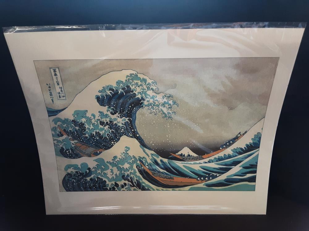 AFFICHE VAGUE HOKUSAI (40X50)