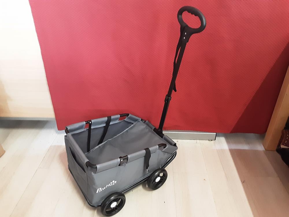 POUSSETTE POUR CHIEN 4 ROUES (D00-205V00GY) 2ÈME CHOIX
