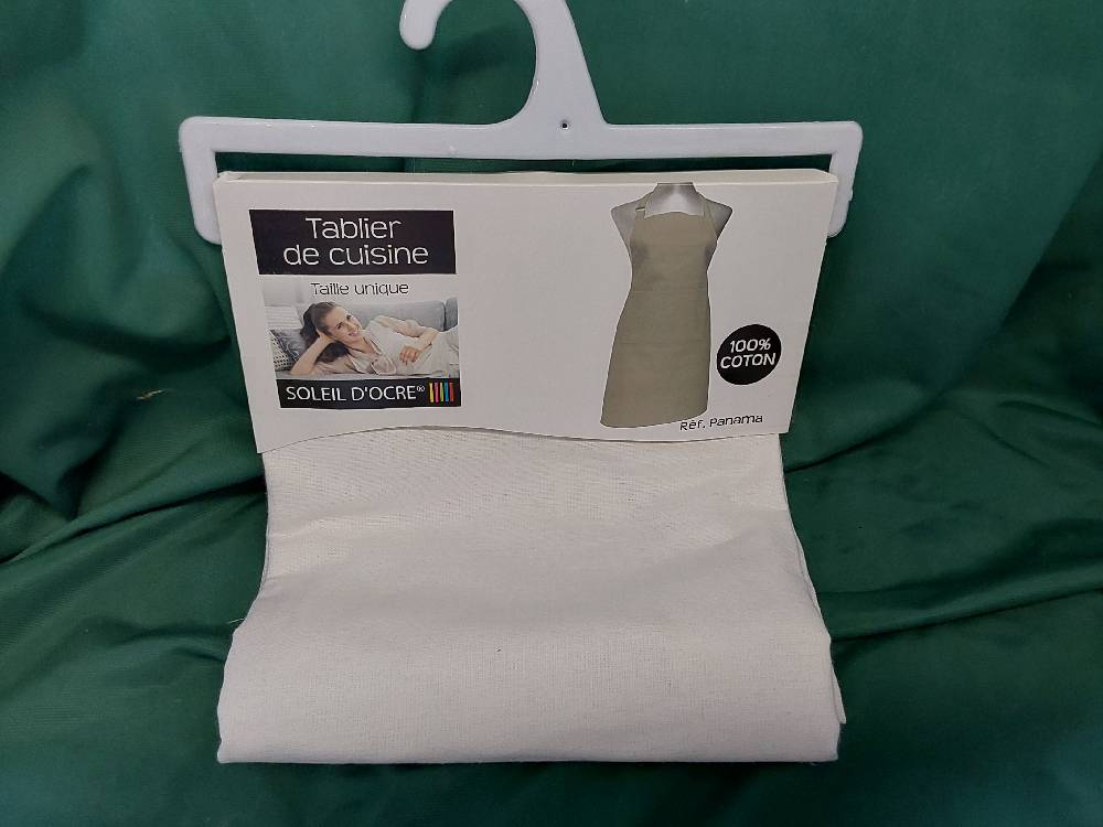TABLIER PANAMA COLORIS ECRU (060544)