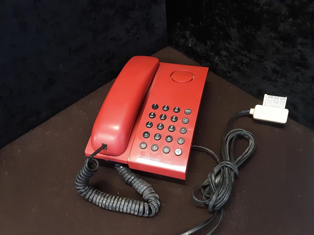 TELEPHONE FILAIRE AMARYS 100 ROUGE