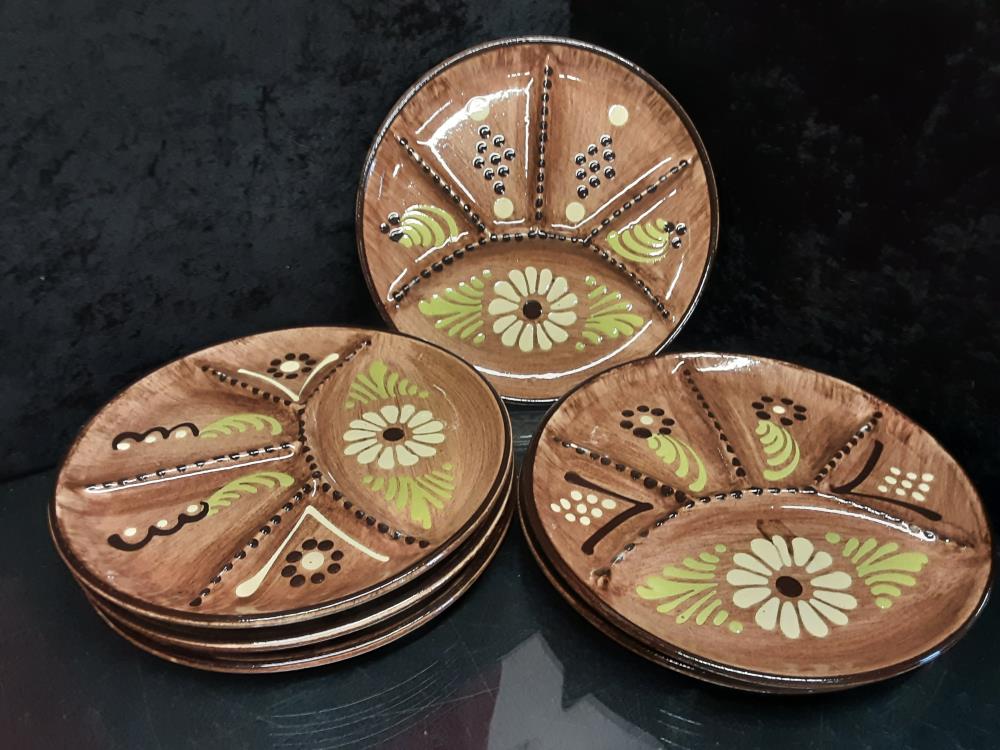 LOT DE 6 ASSIETTES A FONDUE SOUFFENHEIM