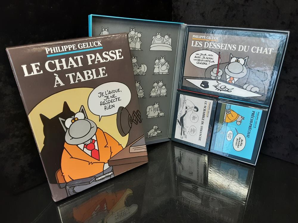 DANS COFFRET LIVRES LE CHAT COLLECTION DE PHILIPPR GELUCK