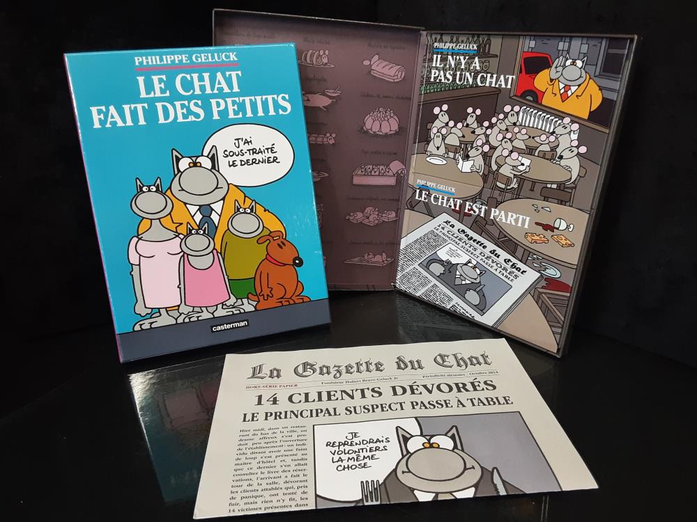 DANS COFFRET LIVRES LE CHAT COLLECTION DE PHILIPPR GELUCK