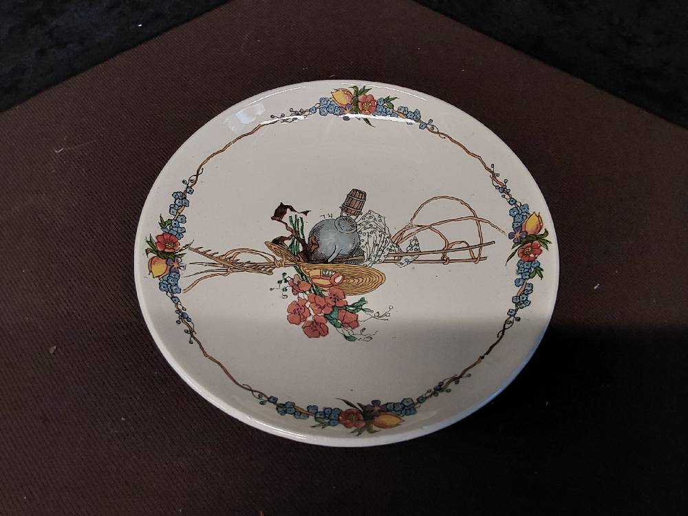 ASSIETTE À LENTILLES LOUX 4 FLEURS U/C
