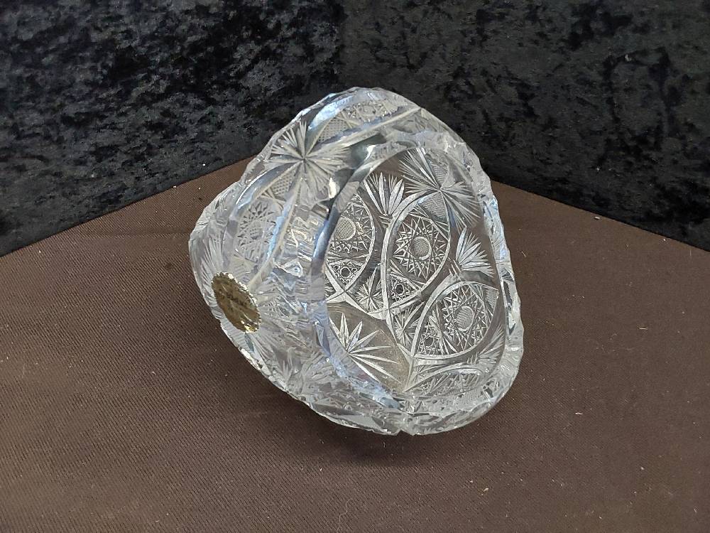 PANIER EN CRISTAL AVEC ANSES