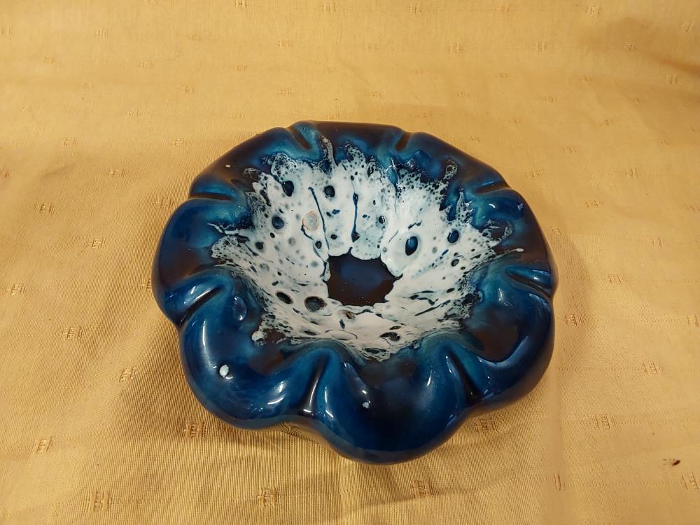 CENDRIER BLEU VALLAURIS