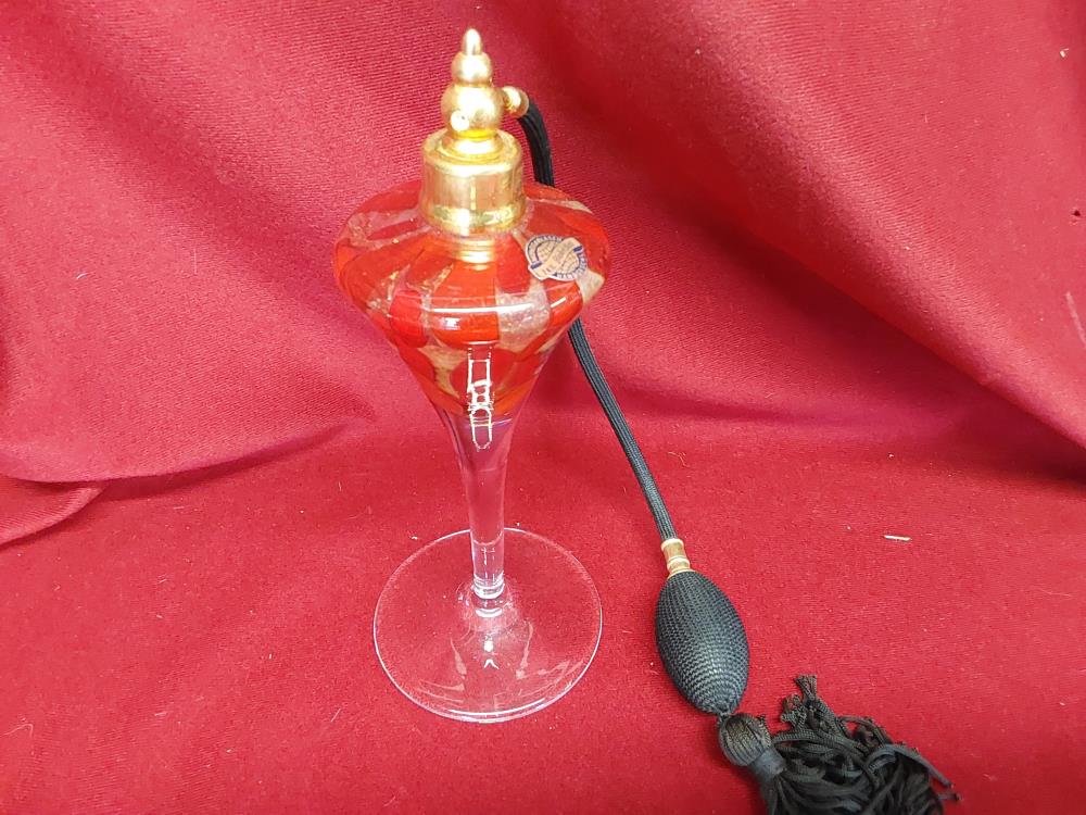 VAPORISATEUR PARFUM EN PATE DE VERRE ROUGE