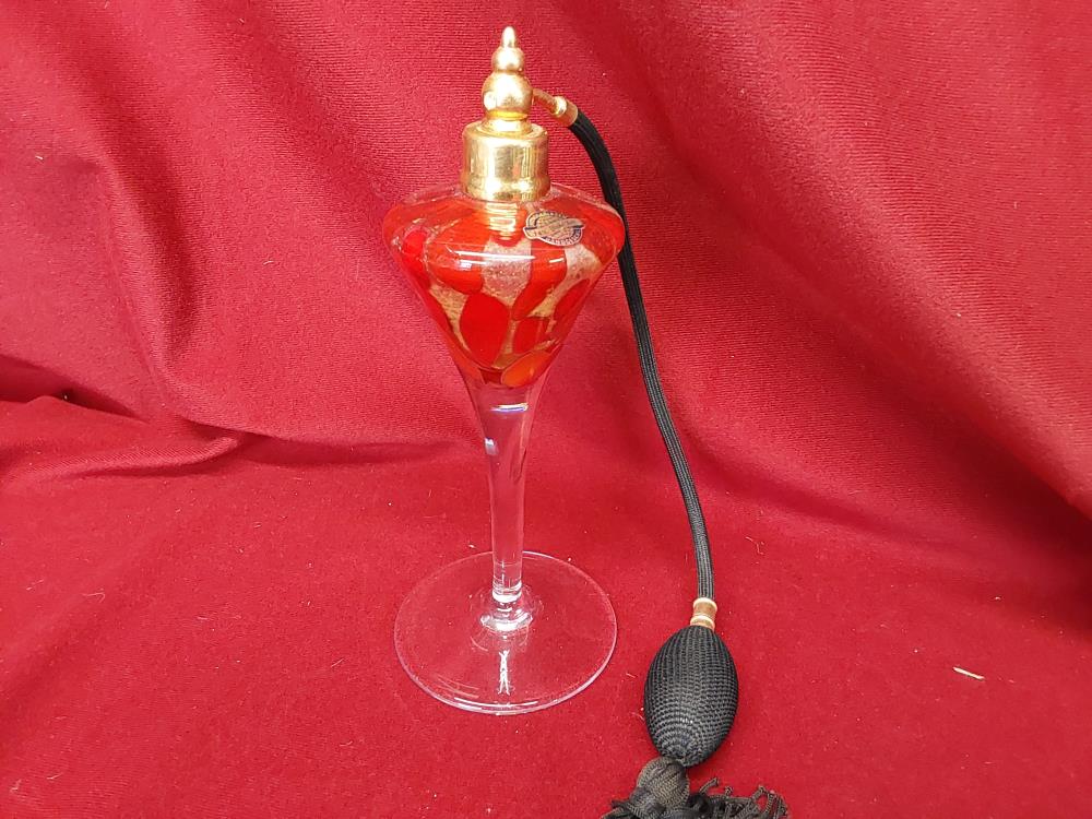 VAPORISATEUR PARFUM EN PATE DE VERRE ROUGE