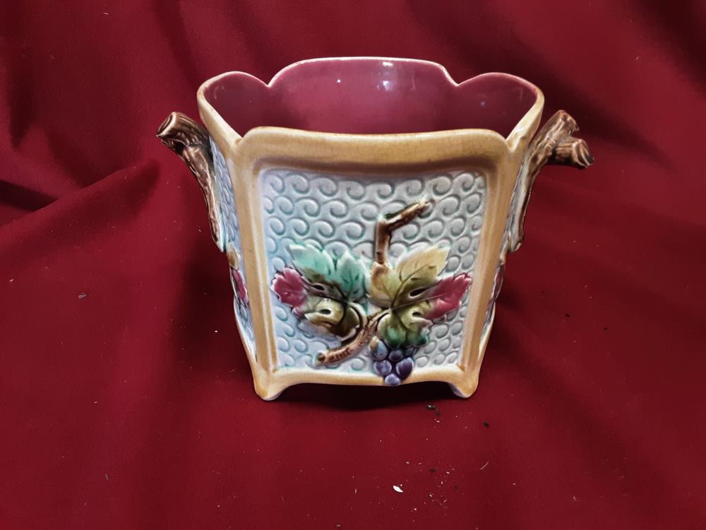 CACHE POT EN CERAMIQUE DECOR RAISINS